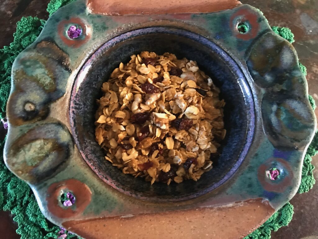 A bowl of Stephanie's Granola